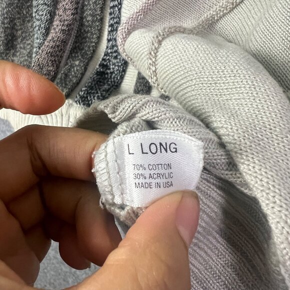 VTG St. Croix Knits Mens‎ Large Sweater Pullover Crew Neck Multi-Color Stripes - Picture 9 of 9